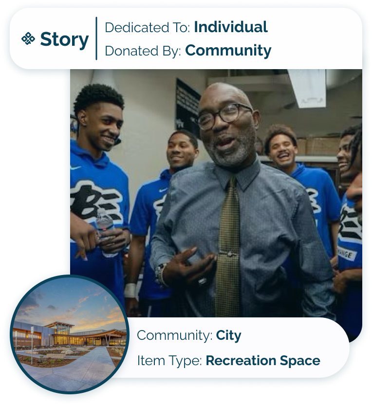 Story Card - City - City gets new rec center and dedicates to awesome local coach