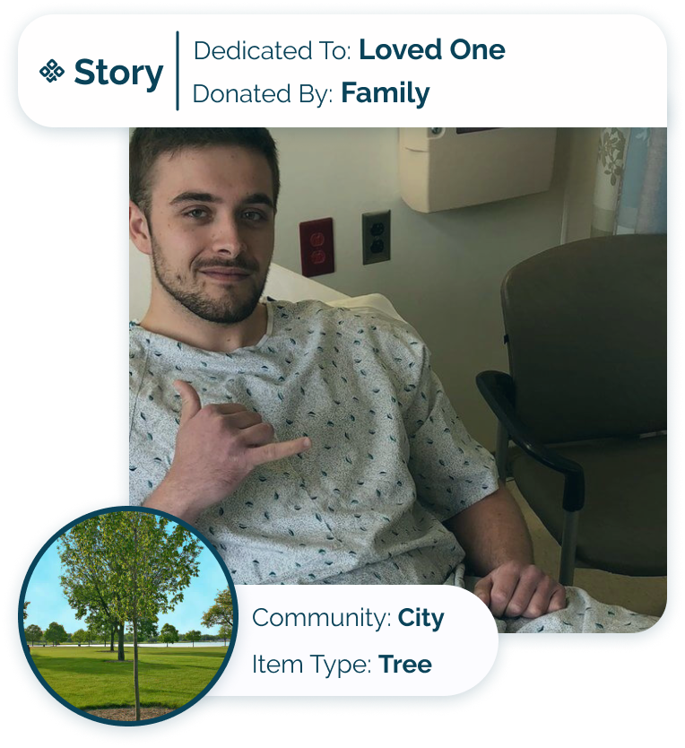 Story Card - City - Family celebrating cancer survivor