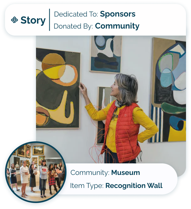 Story Card - Museum - Annual Recognition Wall for Sponsors