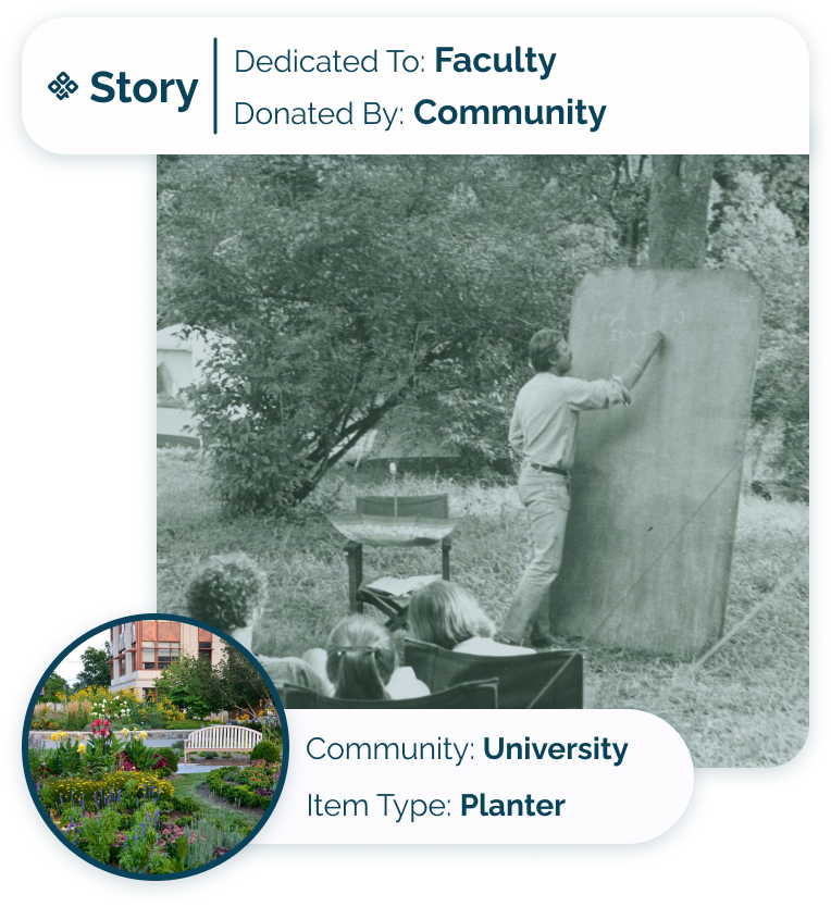 Story Card - University - Professor with tenure being honored by university