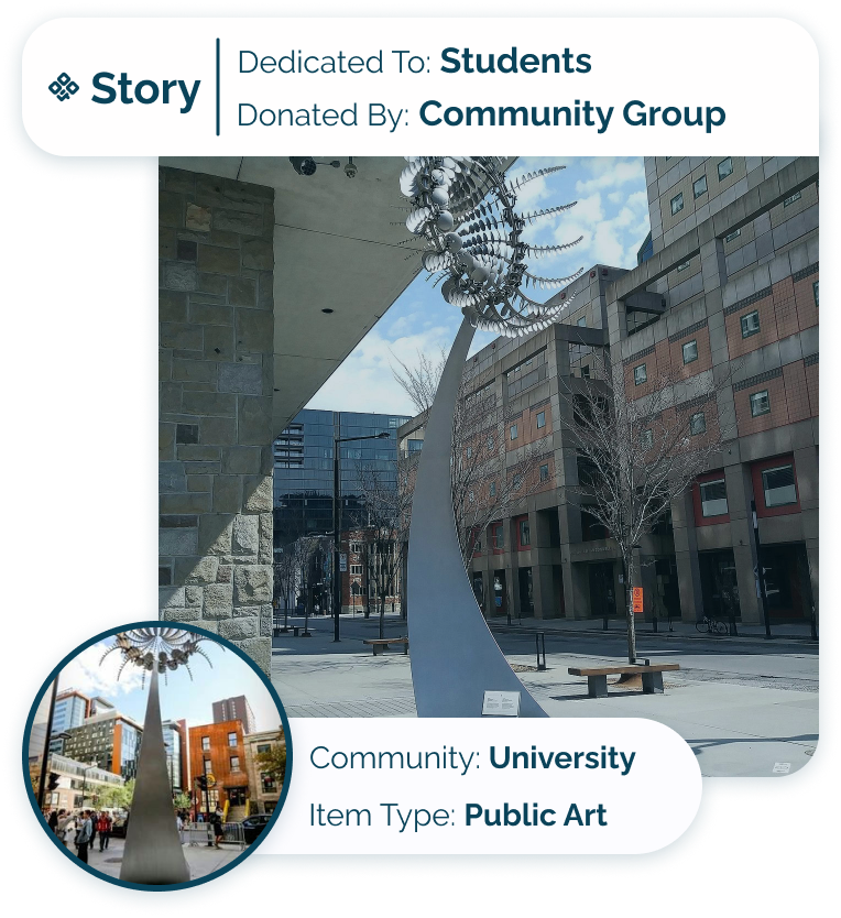 Story Card - University - Promoting wellness on campus through kinetic art piece